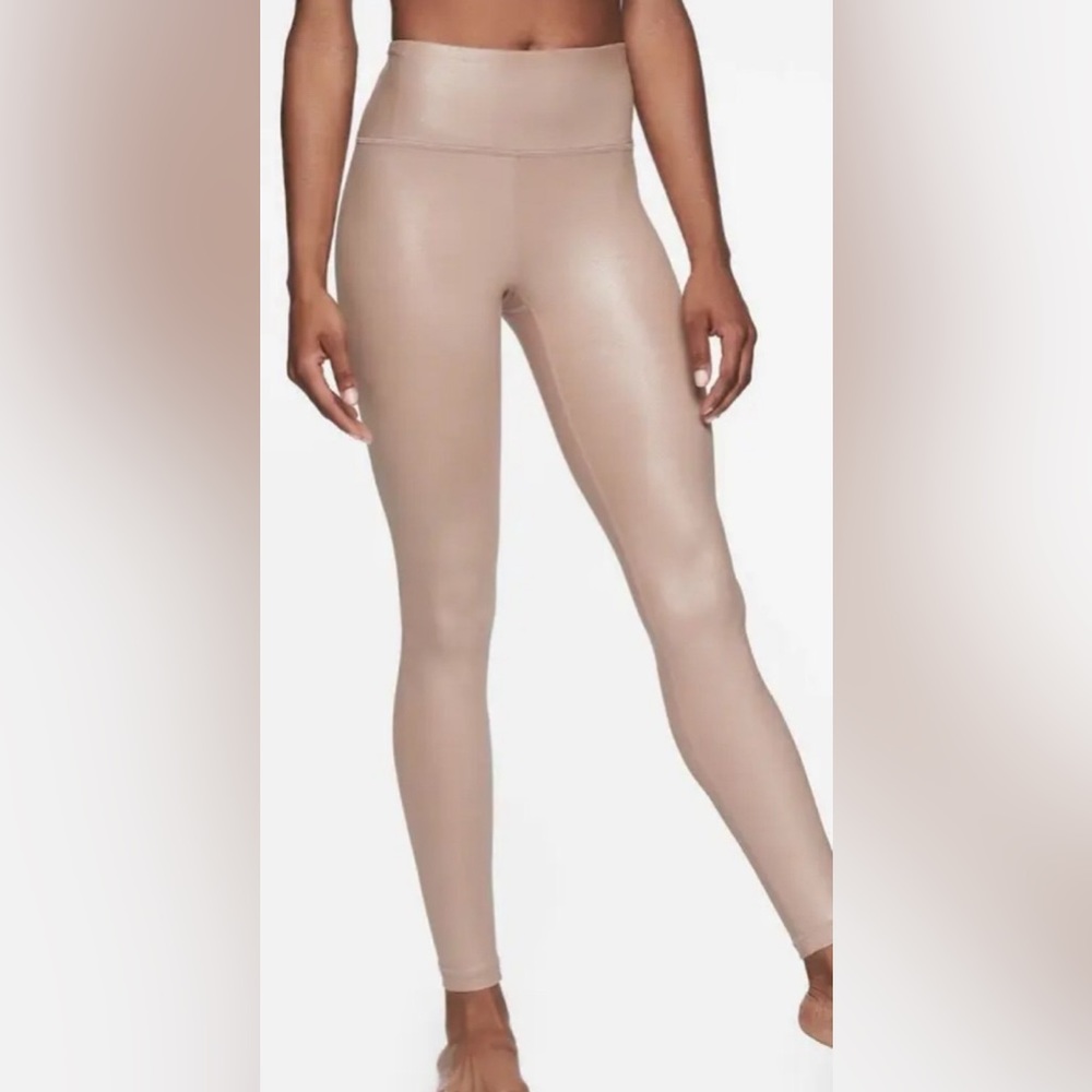 Athleta Elation Shimmer Tight in Powervita Mocha Latte